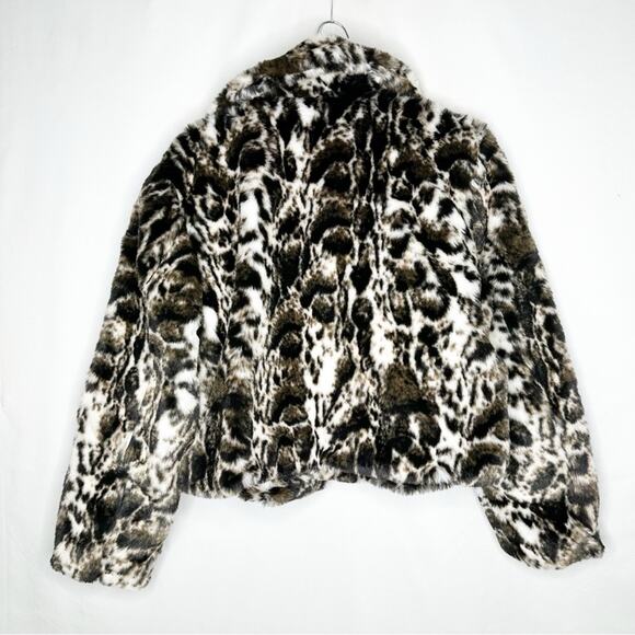 BAND OF THE FREE Wildcat Animal Print Faux Fur Jacket NWT in Large - Picture 8 of 8